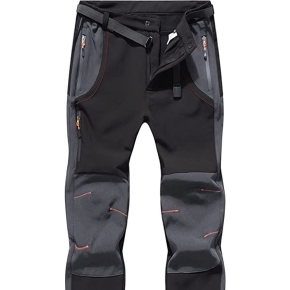 New Mens Heavy Insulated Snow Pants w/ Belt - Picture 1 of 2